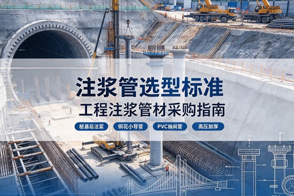 广德注浆管选型标准